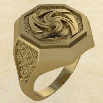 Кольцо-оберег Вайга золото