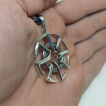 Подвеска Коловрат Русича из серебра