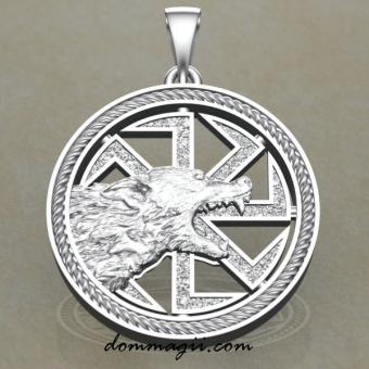 Оберег коловрат с волком