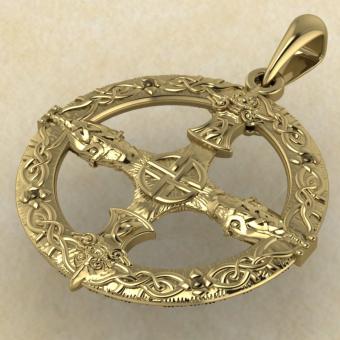 Компас викингов золото