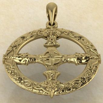 Амулет Компас викингов золото
