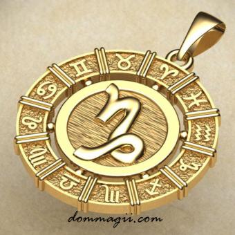 Подвеска Зодиак Козерог из золота
