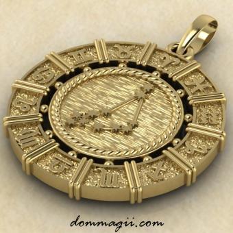 Кулон Козерог золото малый