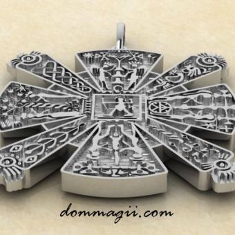 Крес Славянский из серебра