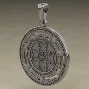 Крест богатства серебро