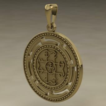 Крест богатства золото