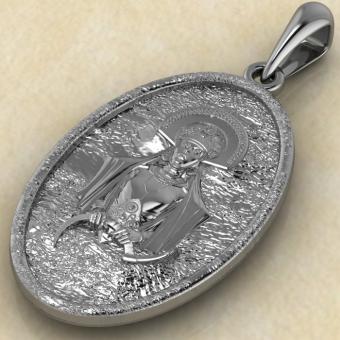 Кулон с Славянским оберегом богиня Марена из серебра