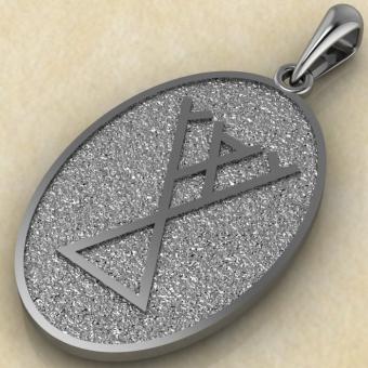 Славянский оберег богиня Жива из серебра