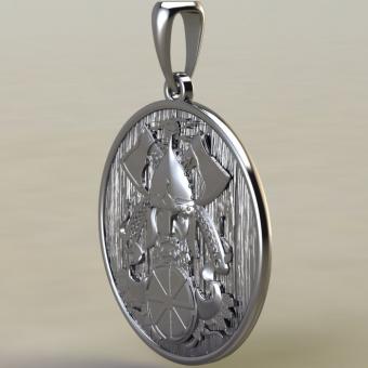 Подвеска с Славянским оберегом Славянский воин из серебра