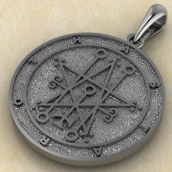 Подвеска «Сигил Астарот» из серебра — авторский амулет | мастерская Брокка