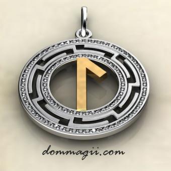 Лагуз из золота и серебра