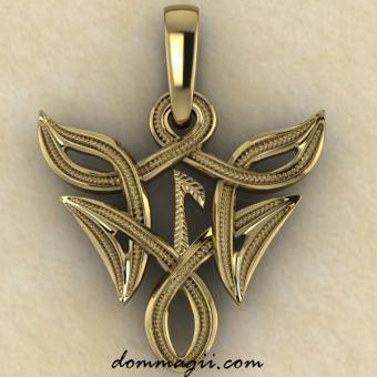 Лагуз в бесконечной вязи золото