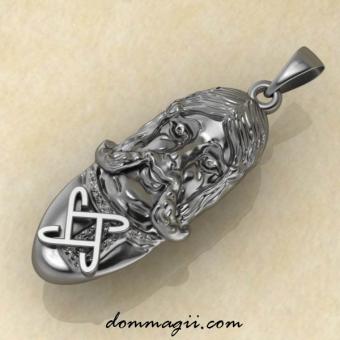 Оберег Личина Коляда серебро