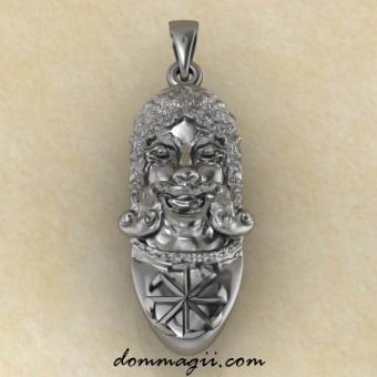 Славянский Оберег Личина бога Ярило серебро