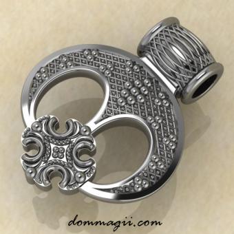 Лунница трехрогая с крестом