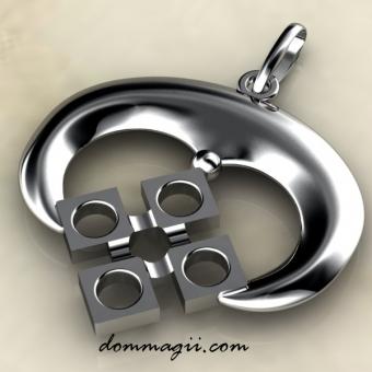 Лунница с макошью