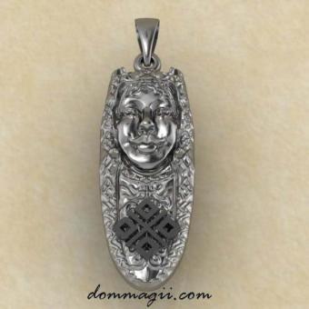 Оберег Личина Макоши из серебра