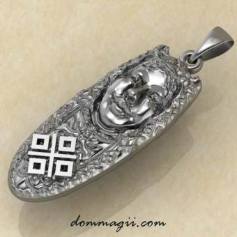 Оберег Лик Макоши из серебра