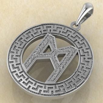 Руна «МАННАЗ» в солярном обережном круге