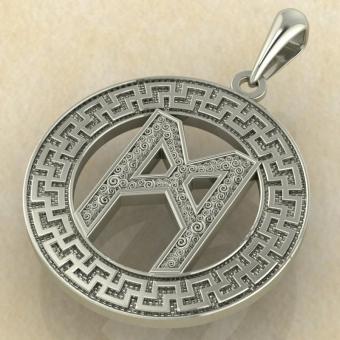 Руна «МАННАЗ» в солярном обережном круге