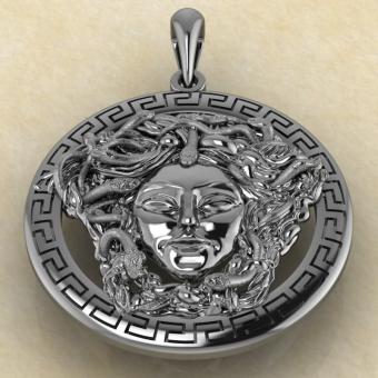 Медуза Горгона серебро