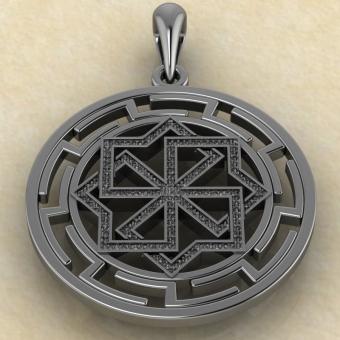 подвеска Молвинец в протуберанцах серебро