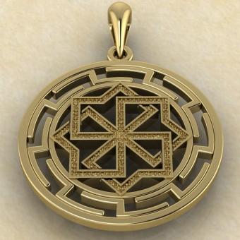 подвеска Молвинец в протуберанцах золото