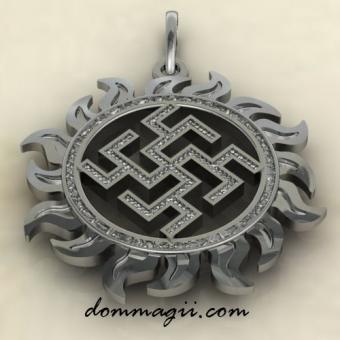 новородник в солнце из серебра — оберег новой жизни и защиты