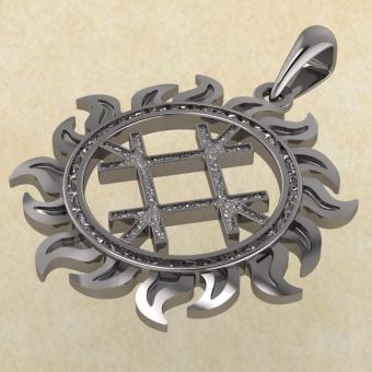 Славянский оберег Целебник из серебра