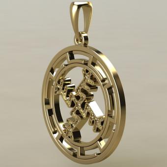 Денежная свастика в протуберанцах золото