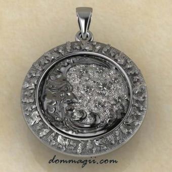 Славянский Оберег Месяц серебро