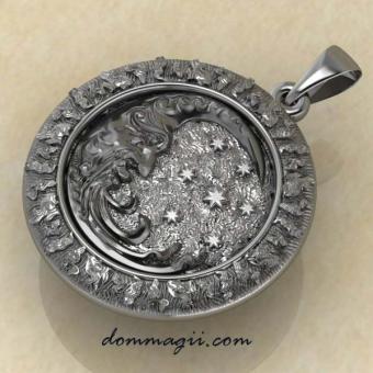 Оберег Месяц серебро