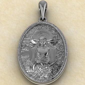 Оберег богиня Марена из серебра