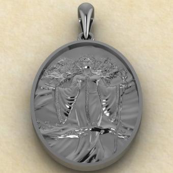 Богиня Жива из серебра