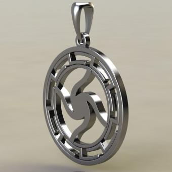 Велесовик в протуберанцах из серебра