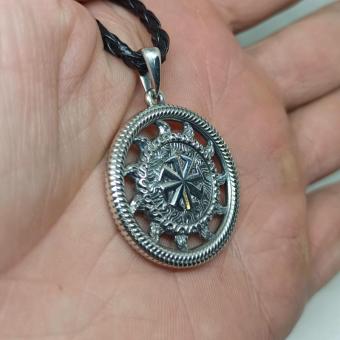Славянский Оберег Ярило серебро
