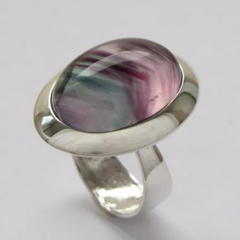 Кольцо с флюоритом