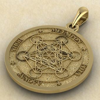 подвеска Печать Метатрона золото