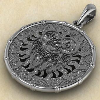 печать Велеса медведь из серебра