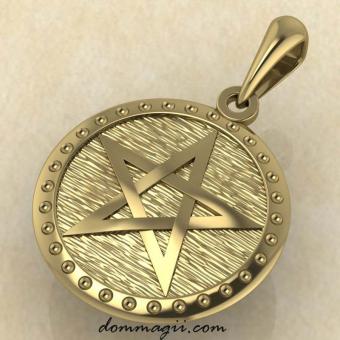 Пентограмма из желтого золота купить