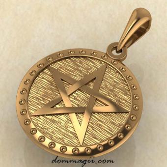Пентограмма из красного золота купить