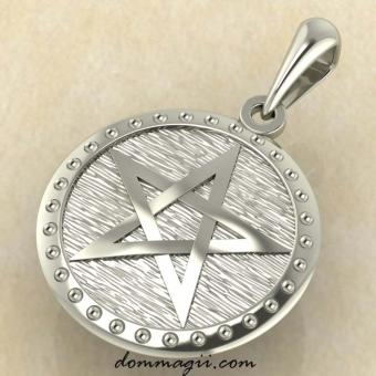 Пентограмма из белого золота купить