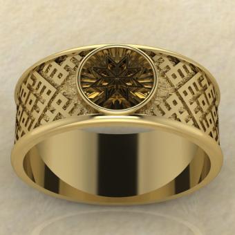 Перстень Алатырь золото