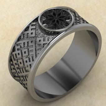 Алатырь перстень из серебра