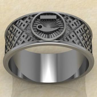 Перстень Чертог Лебедя серебро