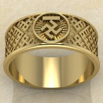 Перстень Чертог Вепря золото