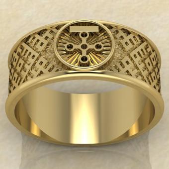 Перстень Чертог Змея золото