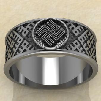 Перстень Небесный вепрь серебро