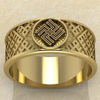 Перстень Небесный вепрь золото