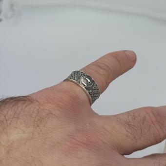 Кольцо "Чертог Лебедя" из серебра